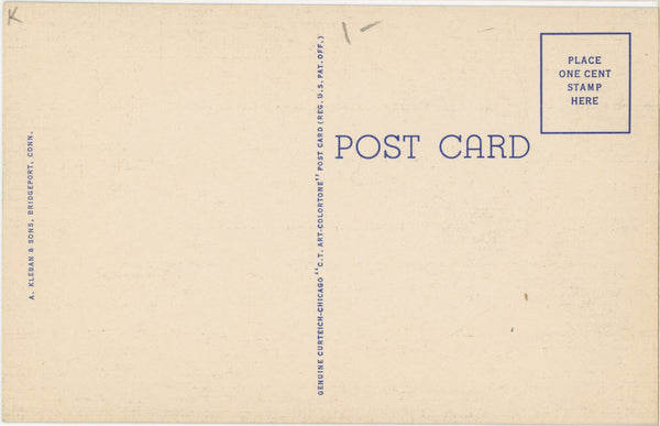 Bridgeport Connecticut Beardsley Park Poultry Yard at Zoo Vintage Postcard (unposted)