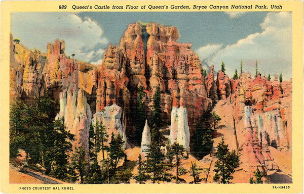 Bryce Canyon National Park Queen's Castle Utah Vintage Postcard (unused) - Vintage Postcard Boutique