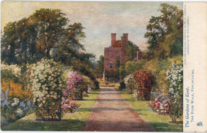 Vintage Tuck's Oilette Postcard Gardens of Kent Botanical 1910s - Vintage Postcard Boutique