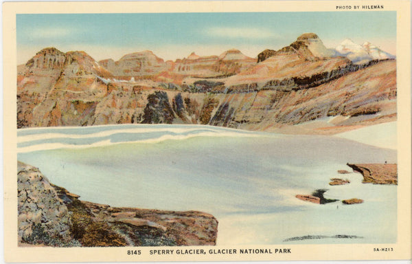 Sperry Glacier - Glacier National Park Montana Vintage Postcard (unposted)