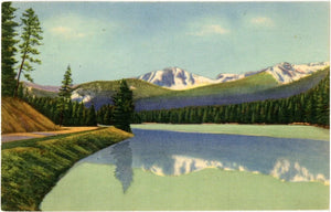 Sylvan Lake Yellowstone National Park Wyoming Vintage Postcard (unused) - Vintage Postcard Boutique