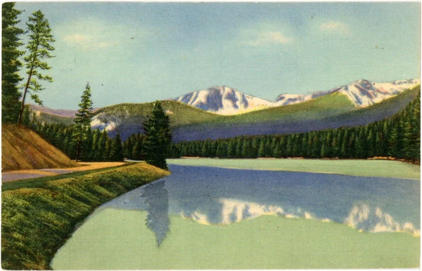 Sylvan Lake Yellowstone National Park Wyoming Vintage Postcard (unused) - Vintage Postcard Boutique