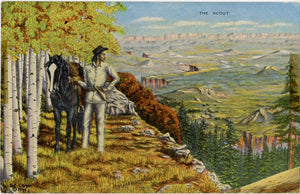 The Scout – Western L. H. Dude Larsen Vintage Postcard 1946 (unposted) - Vintage Postcard Boutique