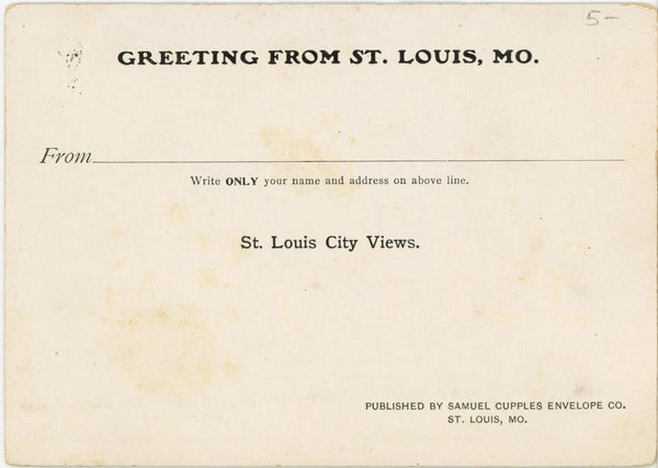 Union Station St. Louis Missouri Glitter Vintage Postcard c. 1901 (unposted)