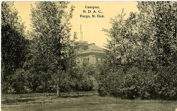 Fargo North Dakota Agricultural College Campus RPPC Vintage Postcard 1913 - Vintage Postcard Boutique