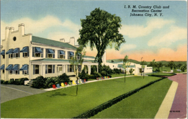 Johnson City New York I.B.M. Country Club & Recreation Center Vintage Postcard 1955 - Vintage Postcard Boutique