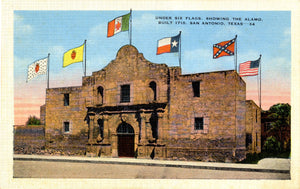 Alamo Under Six Flags San Antonio Texas Vintage Postcard (unused) - Vintage Postcard Boutique
