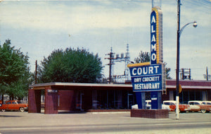 Walnut Ridge Arkansas Davy Crockett Restaurant Alamo Court Vintage Postcard 1957 - Vintage Postcard Boutique