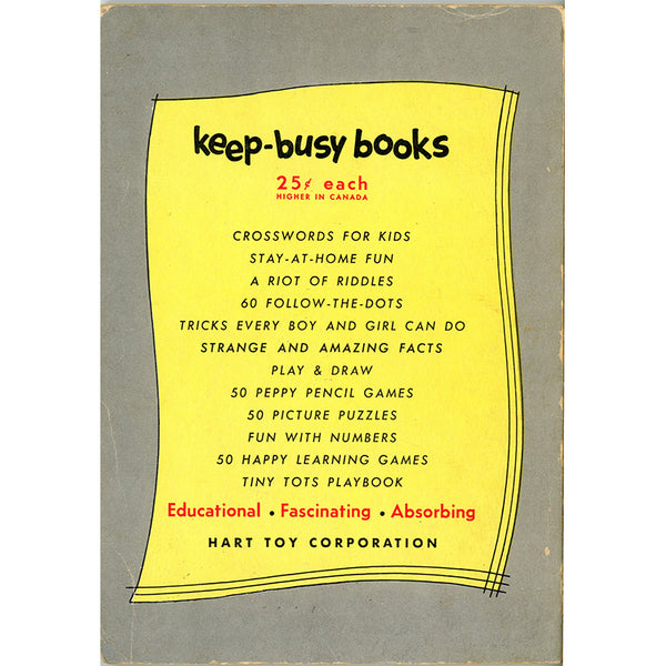Vintage 1953 Strange & Amazing Facts Keep-Busy Book