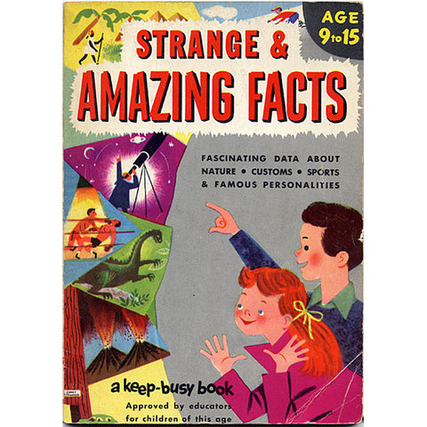 Vintage 1953 Strange & Amazing Facts Keep-Busy Book