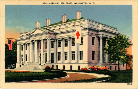 American Red Cross Building Washington D.C. Vintage Postcard 1943