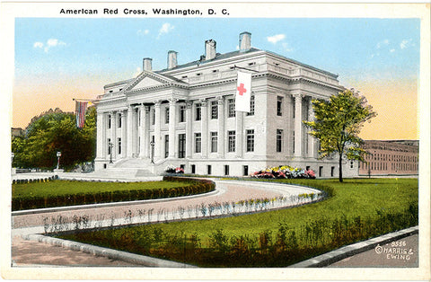 Washington D.C. American Red Cross Building Vintage Postcard circa 1915 (unused)