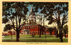 Annapolis Maryland State Capitol Vintage Postcard (unused) - Vintage Postcard Boutique