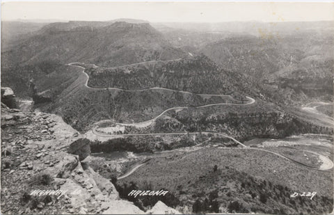 Highway 60 Panoramic Overview Arizona RPPC Vintage Postcard circa 1940s - Vintage Postcard Boutique
