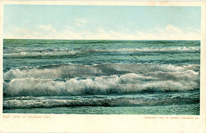 Atlantic City New Jersey Surf Vintage Postcard 1905 (unused)