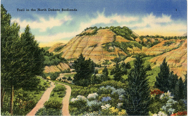 Badlands National Park North Dakota Strata Butte Vintage Postcard (unused) - Vintage Postcard Boutique