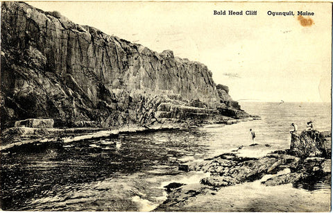 Ogunquit Maine Bald Head Cliff Vintage Postcard 1941 - Vintage Postcard Boutique