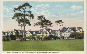 Bellair Clearwater Florida Hotel Bellevue Vintage Postcard (unused) - Vintage Postcard Boutique