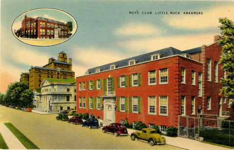 Little Rock Arkansas Boy's Club Colonial Revival Architecture Vintage Postcard (unused) - Vintage Postcard Boutique