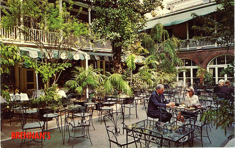 Brennan's Restaurant French Quarter New Orleans Louisiana Vintage Postcard 1950s (unused)