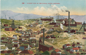 Butte Montana Richest Hill in World Vintage Postcard (unused) - Vintage Postcard Boutique