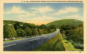 Catoctin Mountains Maryland U.S. 40A Highway Vintage Postcard (unused) - Vintage Postcard Boutique