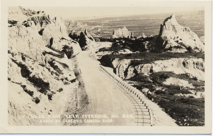 Cedar Pass South Dakota Near Interior Badlands RPPC Vintage Postcard - Vintage Postcard Boutique