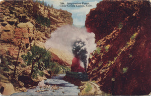 Clear Creek Canon Colorado Inspiration Point Railway Vintage Postcard 1917 - Vintage Postcard Boutique