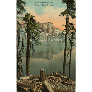 Crater Lake National Park Klamath County Oregon Vintage Postcard 1912 - Vintage Postcard Boutique