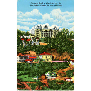 Eureka Springs Arkansas Crescent Hotel Ozarks Vintage Postcard 1971 - Vintage Postcard Boutique