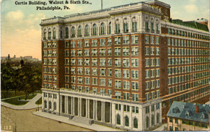 Philadelphia Pennsylvania Curtis Building Walnut & Sixth Streets Vintage Postcard 1916 - Vintage Postcard Boutique