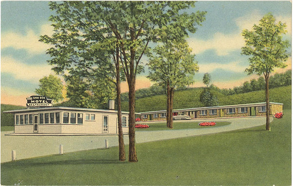 Frederick Maryland Dan-Dee Motel & Restaurant Vintage Postcard (unused) - Vintage Postcard Boutique