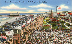 Daytona Beach Florida Oceanfront Park Vintage Postcard (unused)