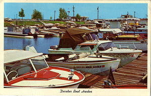 Decatur Alabama Boat Harbor Vintage Postcard 1962 - Vintage Postcard Boutique