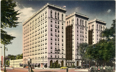 Detroit Michigan Sheraton Hotel Vintage Postcard (unused) - Vintage Postcard Boutique