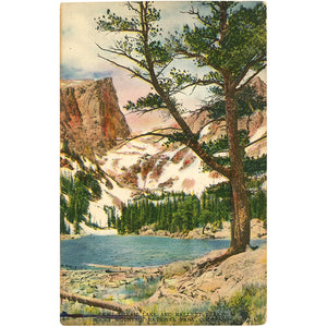 Dream Lake Estes Park Rocky Mountain National Park Colorado Vintage Postcard (unused)