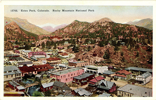 Estes Park Village Colorado Rocky Mountain National Park Vintage Postcard (unused) - Vintage Postcard Boutique