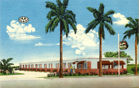 Homestead Florida Everglades Motel Vintage Postcard (unused)