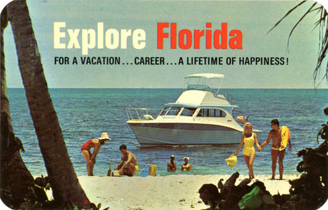 Explore Florida Do-It-Yourself Summergram Vintage Chrome Postcard - unused - Vintage Postcard Boutique