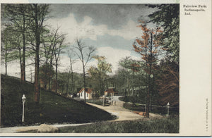 Indianapolis Indiana Fairview Park UDB Vintage Postcard - Vintage Postcard Boutique