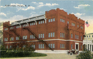 Fargo North Dakota Auditorium Vintage Postcard circa 1910 (unused) - Vintage Postcard Boutique