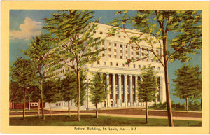 St. Louis Missouri Federal Building Vintage Postcard (unused)
