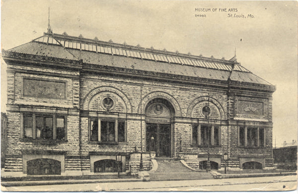 St. Louis Missouri Museum of Fine Arts Vintage Postcard 1909 - Vintage Postcard Boutique