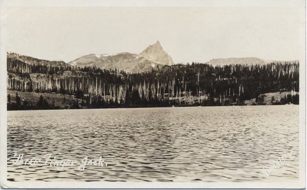 Square Lake Oregon Three Finger Jack RPPC Vintage Postcard (unused) - Vintage Postcard Boutique