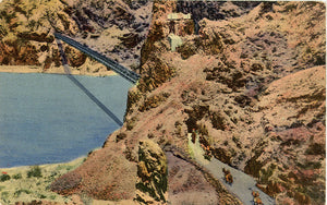 Grand Canyon National Park Kaibab Trail Colorado River Vintage Arizona Postcard 1947