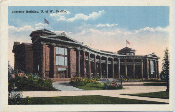 University of Washington Seattle Forestry Building Vintage Postcard (unused) - Vintage Postcard Boutique