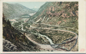 Georgetown Loop Railroad Overview Clear Creek County Colorado Vintage Postcard 1908 - Vintage Postcard Boutique
