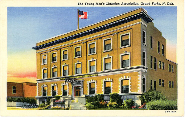 Grand Forks North Dakota Young Men's Christian Association Vintage Postcard (unused) - Vintage Postcard Boutique
