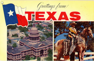 Texas Lone Star State Vintage Postcard (unused) - Vintage Postcard Boutique