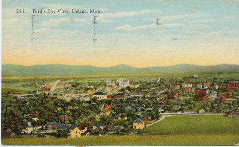 Helena Montana Bird's Eye View Vintage Postcard 1925 - Vintage Postcard Boutique